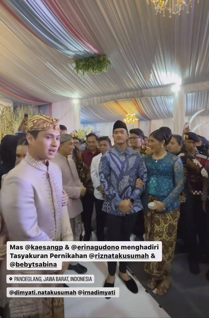 Erina Gudono ke Ngunduh mantu Beby Tsabina (Instagram.com/mochbustomi)