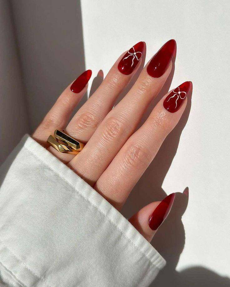 inspirasi nail art maroon (pinterest.com/beautifulandria.blogspot.com)