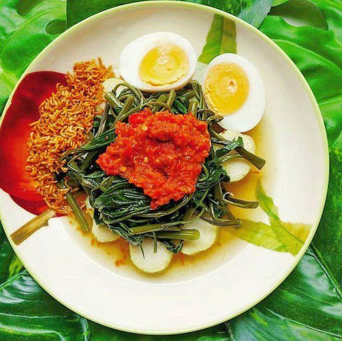 Ilustrasi plecing telur kangkung (instagram.com/regunancha)