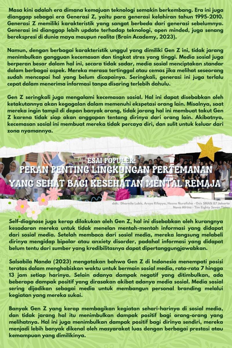 IDN Times Xplore/Eighty Seven Times_SMA Negeri 87 Jakarta