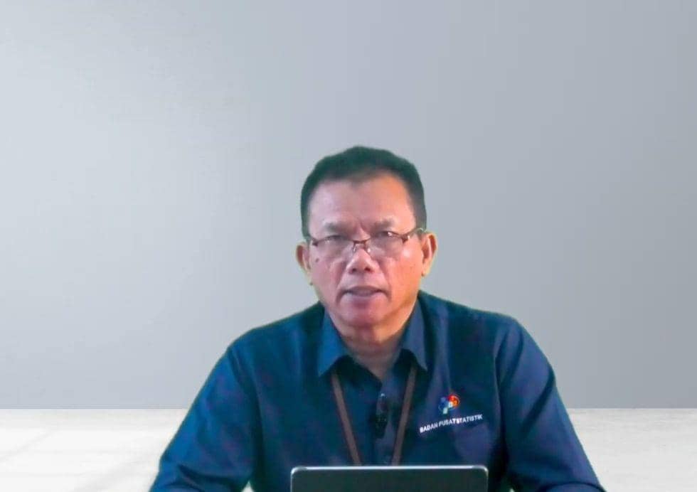 Kepala Badan Pusat Statistik (BPS) Lampung, Atas Parlindungan Lubis. (YouTube/BPS Provinsi Lampung).