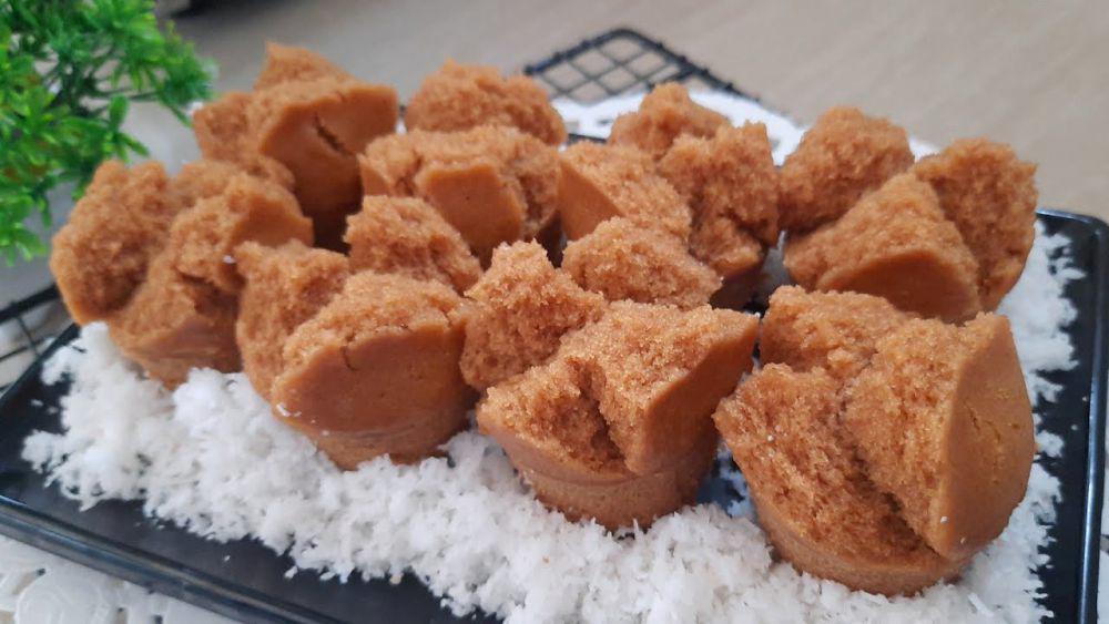 Resep Kue Mangkok Gula Merah, Empuk dan Lembutnya Bikin Nagih