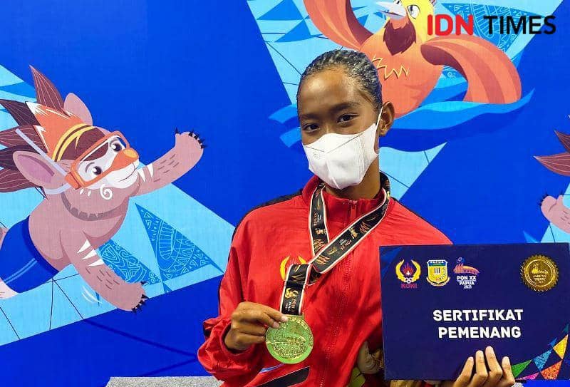 Putri Pariwisata Benuo Taka 2024 juga atlet renang nasional,  Nabila Putri Giswatama (IDN Times/Ervan)
