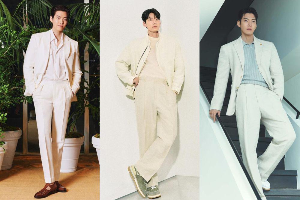 7 Ide OOTD Nuansa Putih ala Kim Woo Bin, Classy nan Maskulin!
