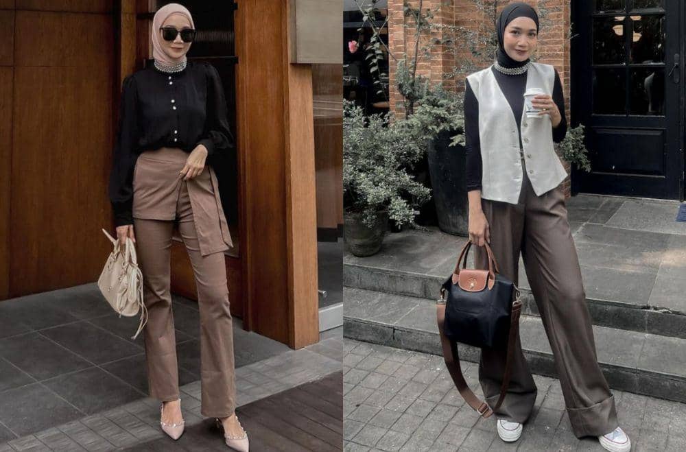 9 Padu Padan Celana untuk Kerja ala Uwie Mariska, Dijamin Nyaman!