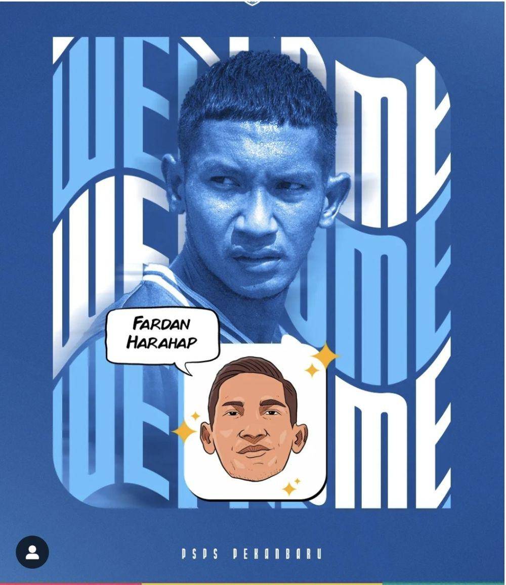 Fardan Harahap gabung PSPS (instagram/pspsriau)