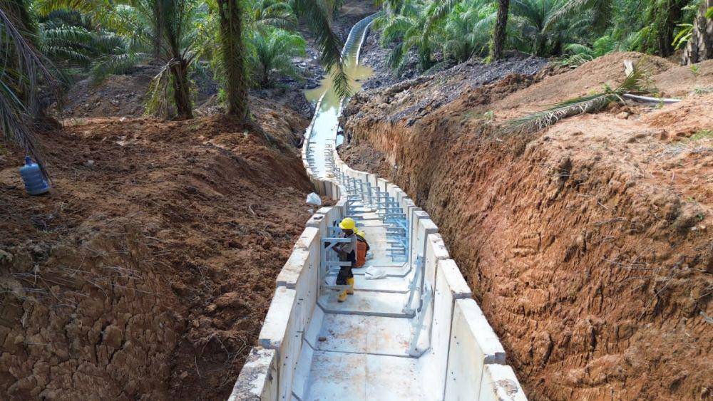 Pembangunan jaringan listrik bawah tanah PLN di Ibukota Nusantara. Foto PLN