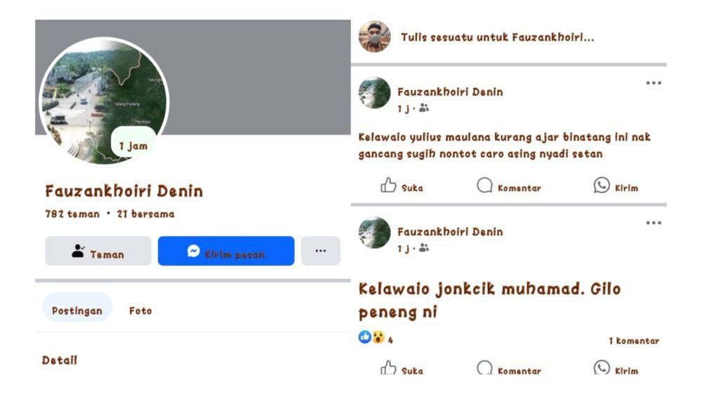 Akun Facebook Mirip Pj Bupati Empat Lawang Tulis Hinaan ke Joncik