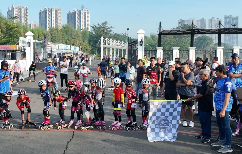 Persiapan PON XXI, Ribuan Atlet Sepatu Roda Tanding di Meikarta Bekasi