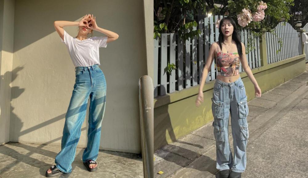 10 Styling High Waist Jeans ala Jan Ployshompoo, Looks Pretty!