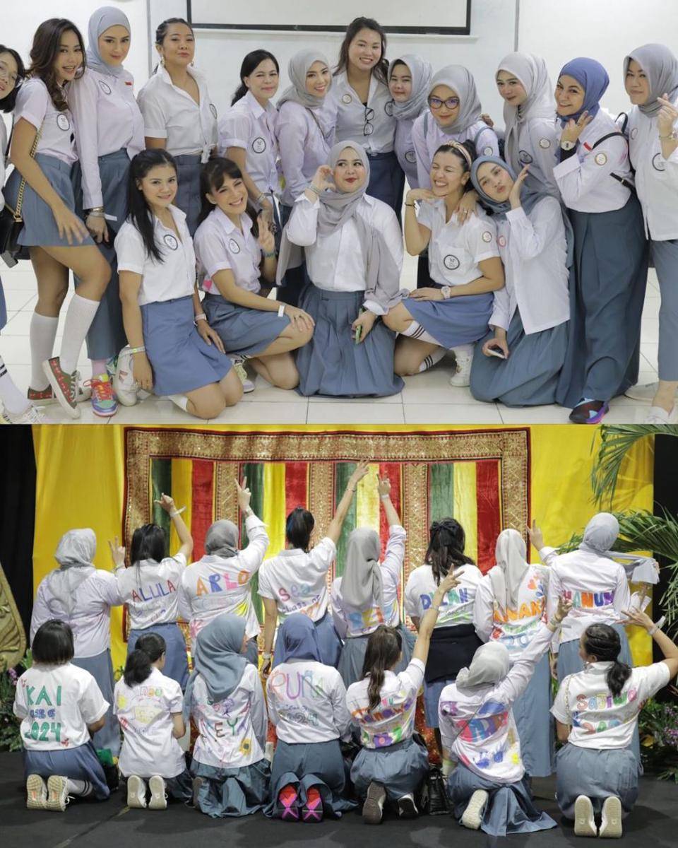 potret Sharena Delon tampil di sekolah anak (instagram.com/mrssharena)