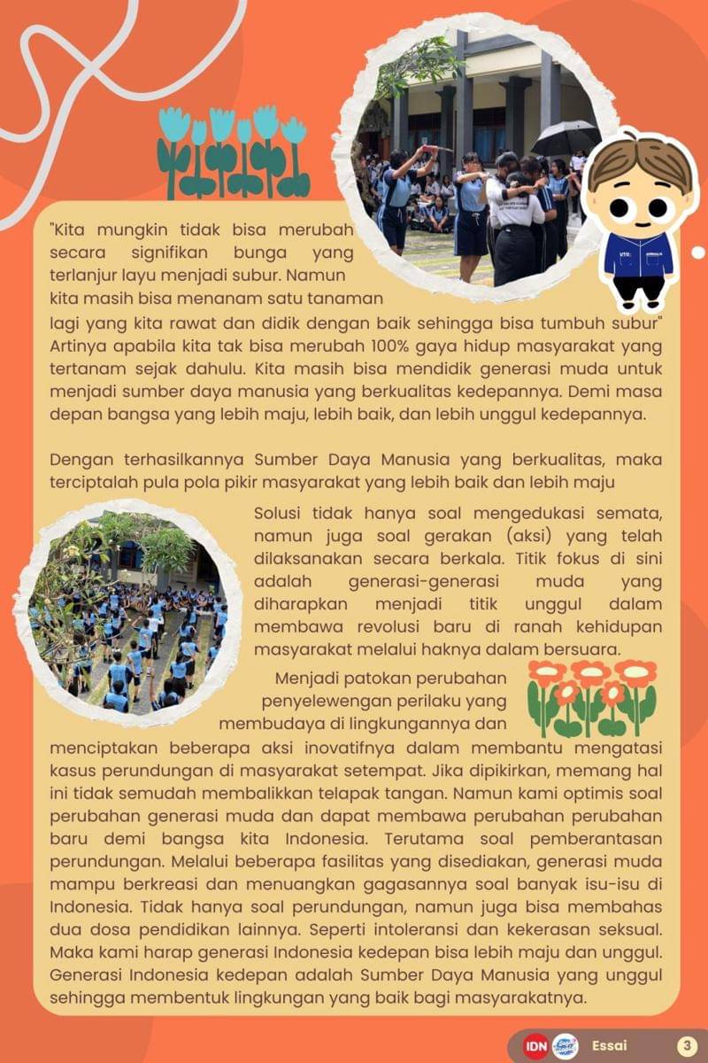 IDN Times Xplore/Tim JAGAT UTOPIA_SMA NEGRI 2 KUTA