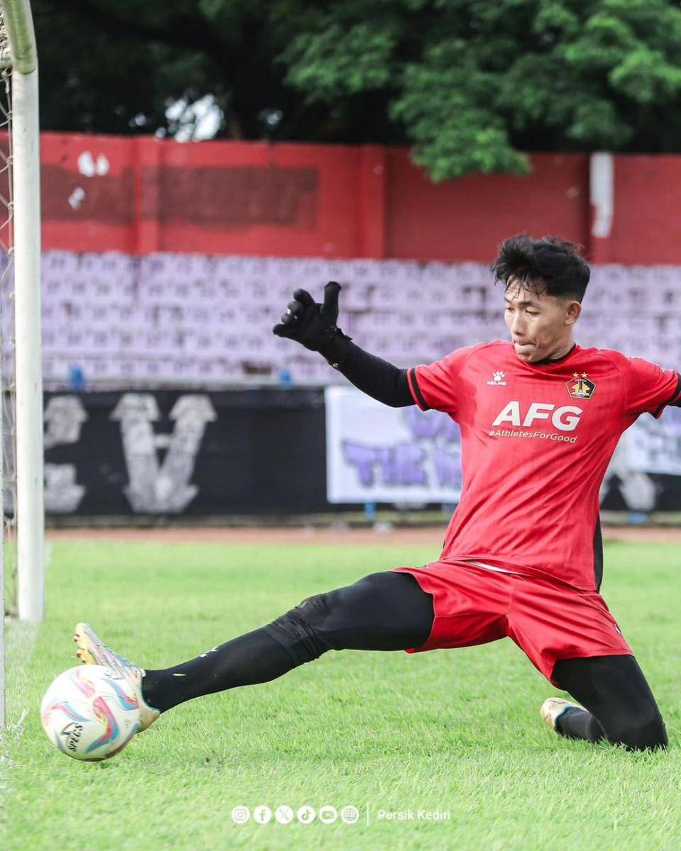 Miswar Saputra saat berlatih bersama Persik Kediri. IDN Times/ istimewa