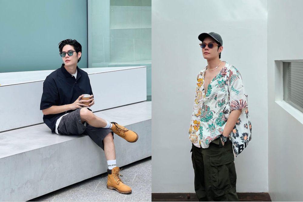 7 Ide Mix and Match Kemeja Oversized ala Nodt Nutthasid, Kekinian!