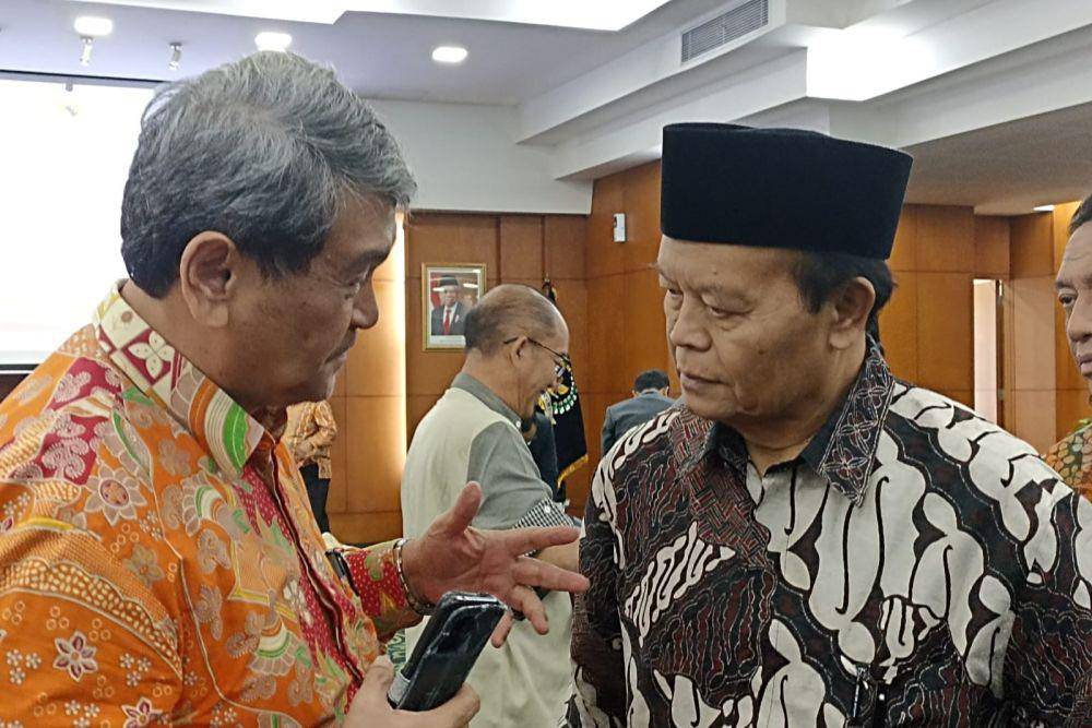 Wakil Ketua MPR RI Hidayat Nurwahid menyampaikan, MPR mewacanakan untuk bentuk Badan Kehormatan MPR. (IDN Times/Amir Faisol)