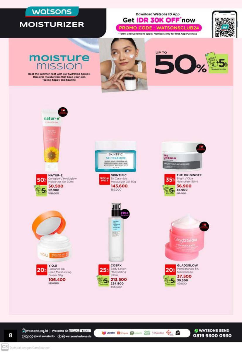 Promo Skincare dan Produk Grooming Pria Juli 2024 (Dok. Katalog Watsons Summer Beauty 1-28 Juli 2024)