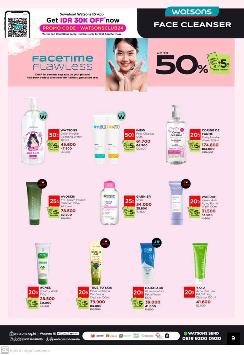 Promo Skincare dan Produk Grooming Pria Juli 2024 (Dok. Katalog Watsons Summer Beauty 1-28 Juli 2024)
