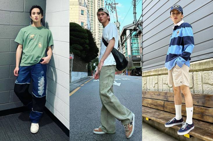 inspirasi summer outfit ala Mark NCT (instagram.com/onyourm__ark)