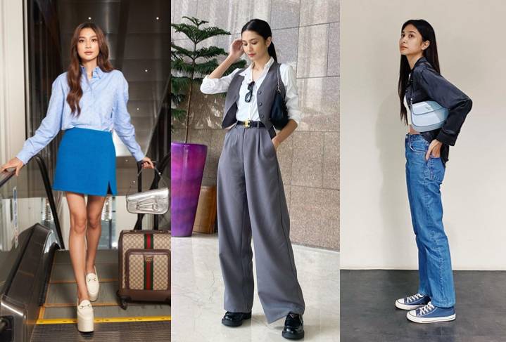 ide styling kemeja ala Mikha Tambayong (instagram.com/miktambayong)