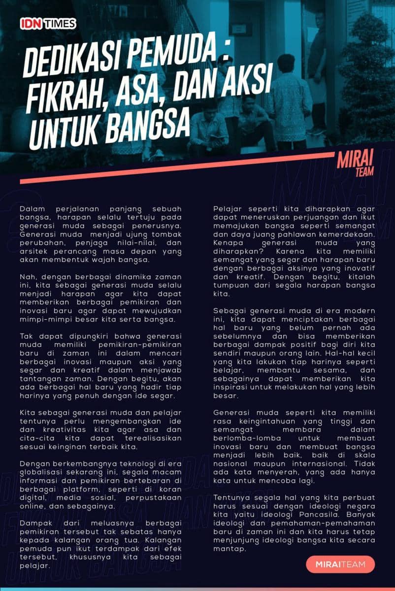 IDN Times Xplore/MIRAI_SMAS Al Kahfi