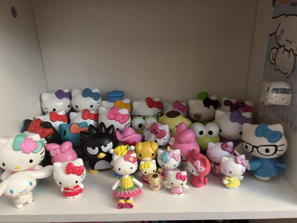 potret koleksi figur aksi Sanrio (reddit.com/user/pzcary)