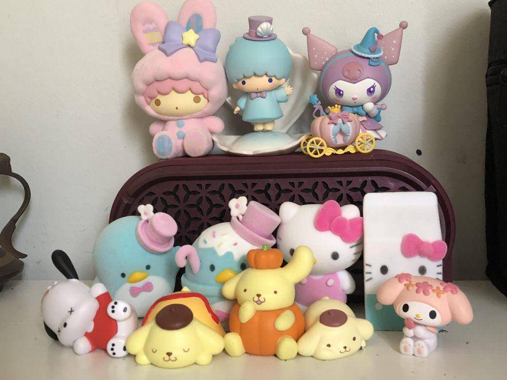 potret koleksi figur aksi Sanrio (reddit.com/user/InDannysBasement)