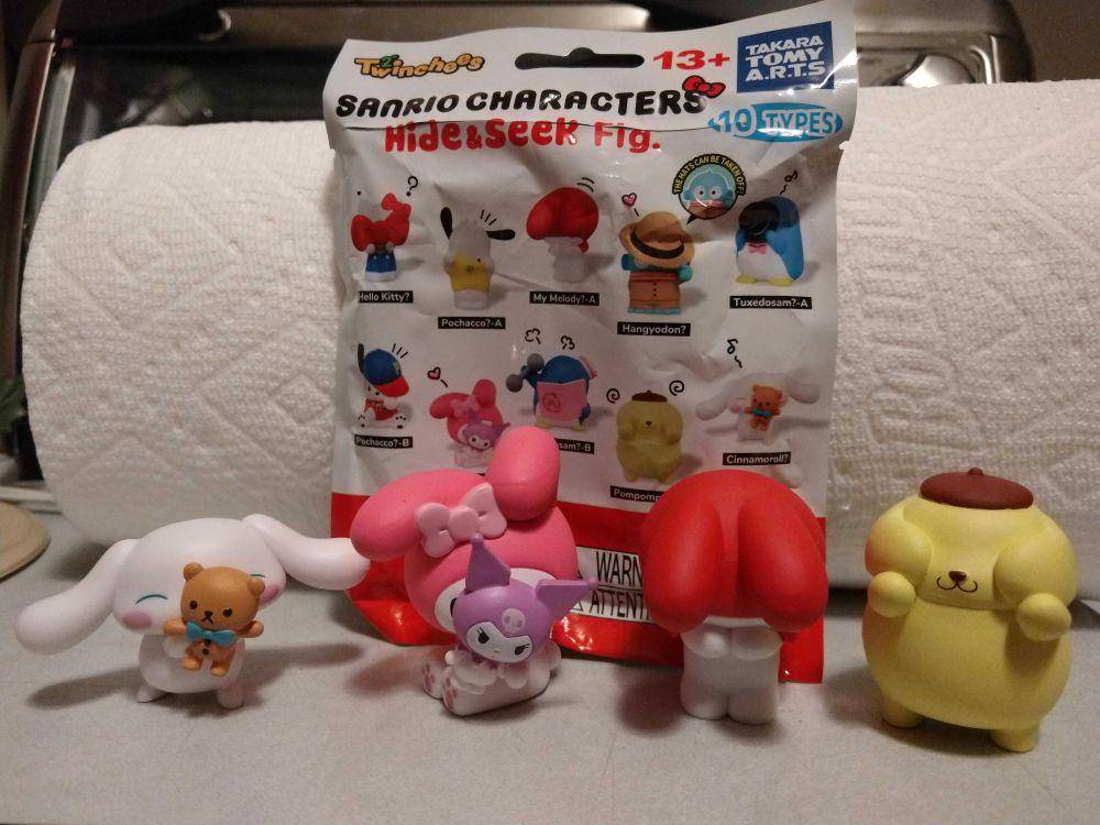potret koleksi figur aksi Sanrio (reddit.com/user/LorettasToyBlogPojo)
