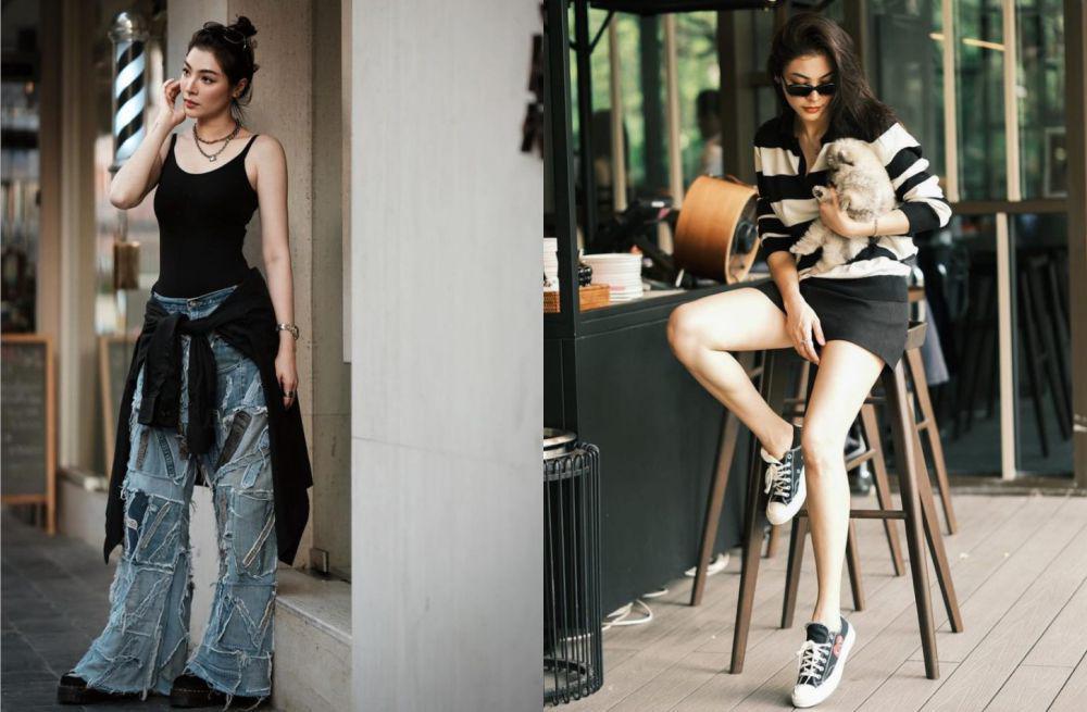 8 Inspirasi Outfit Street Style ala Faye Malisorn, Kece Banget!