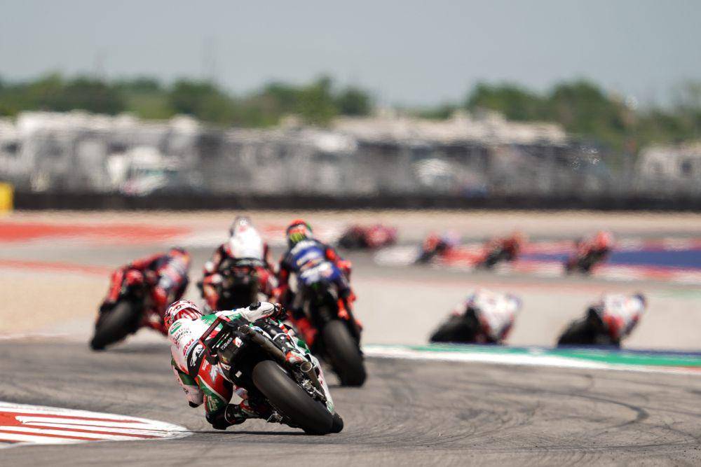 Johann Zarco berada di belakang para pembalap lainnya saat GP Amerika Serikat 2024. (johannzarco.com)