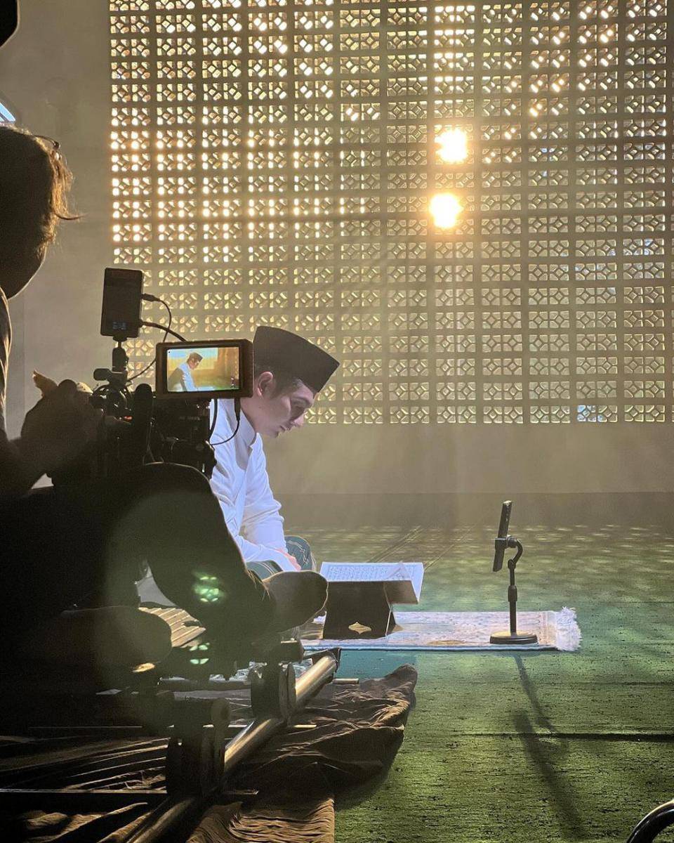 potret Teuku Ryan di lokasi syuting (instagram.com/teukuryantr/)
