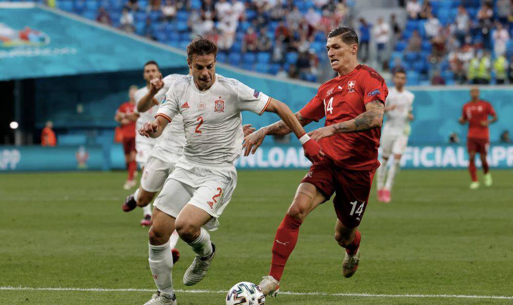Spanyol melawan Swiss di Euro 2020. (chelseafc.com)