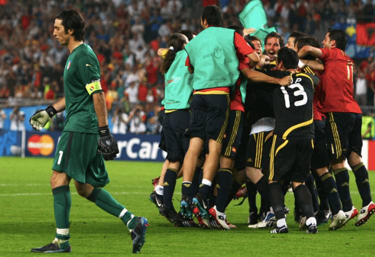 Spanyol menang adu penalti atas Italia di Euro 2008. (twitter.com/EURO2024)