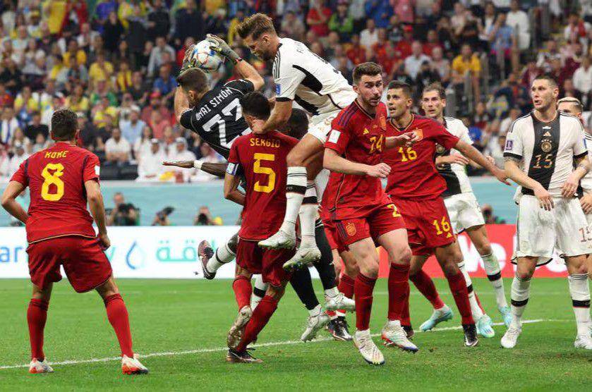 Spanyol melawan Jerman di fase grup Piala Dunia 2022. (uefa.com)