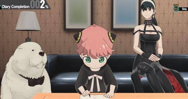 Anya berhasil mengerjakan bagian pertama buku hariannya ( Dok. Bandai Namco Entertaiment / SPY×ANYA: Operation Memories )