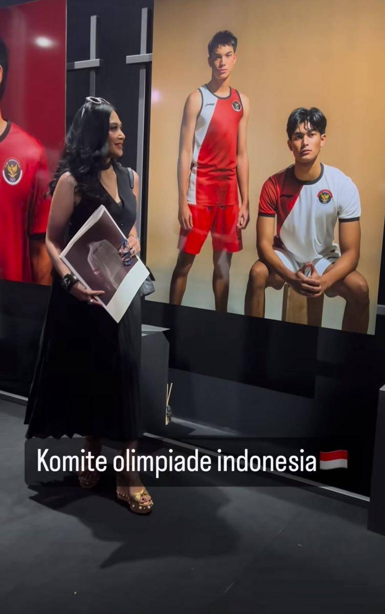 potret anak Diah Permatasari dan Maudy Koesnaedi jadi model jersey tim Olimpiade Indonesia (instgaram.com/dps_diahpermatasari)