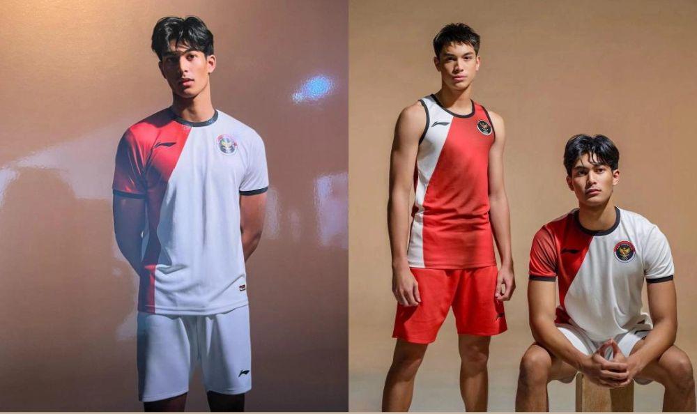 7 Potret Marco dan Eddy Jadi Model Jersey Tim Olimpiade Indonesia