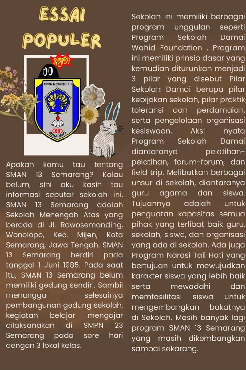 IDN Times Xplore/BOLU Kreatif_SMAN 13 Semarang