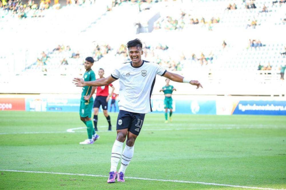Abdul Rahman saat memperkuat RANS Nusantara FC dalam ajang Liga 1 musim 2023/2024. (Instagram.com/abdllemon)