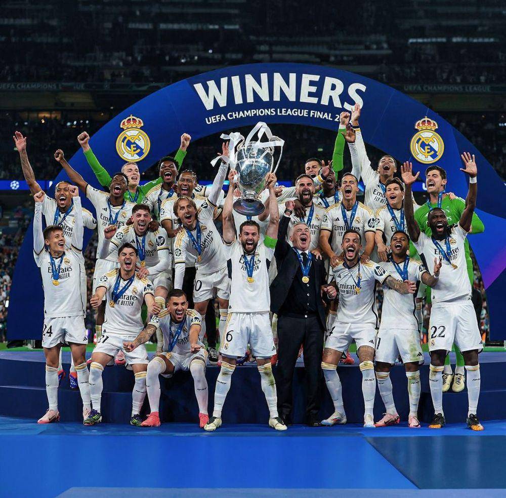 Nacho Fernandez membawa Real Madrid juara UCL 2023/2024. (x.com/nachofi1990)