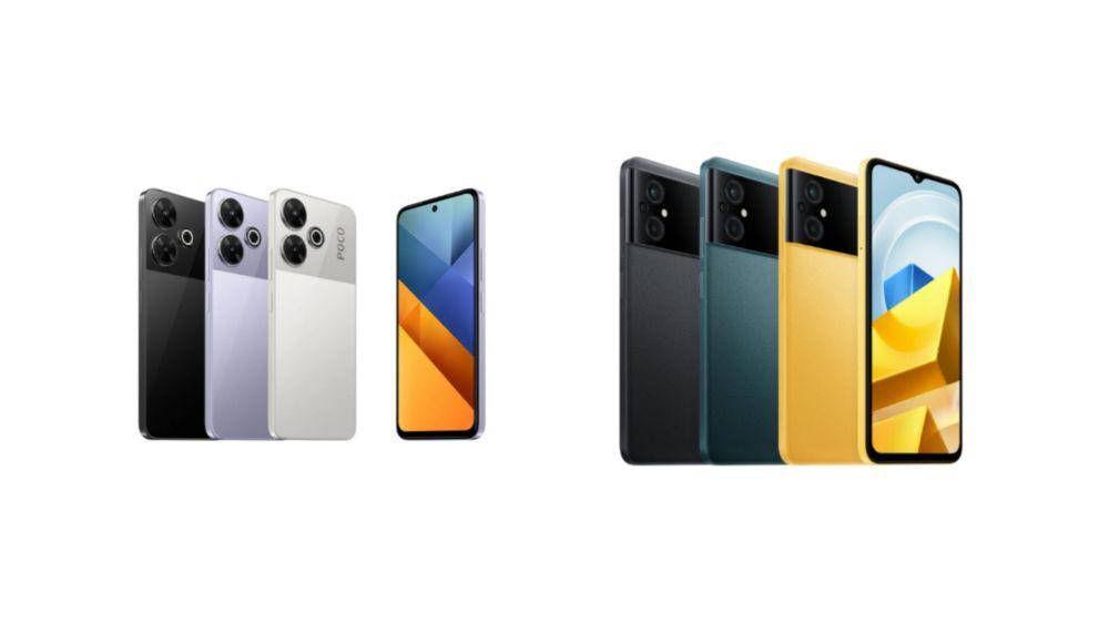 POCO M6 (kiri) dan POCO M5 (kanan) (mi.co.id)