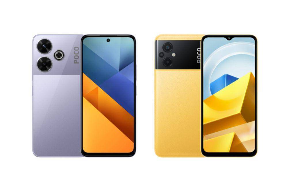 POCO M6 (kiri) dan POCO M5 (kanan) (mi.co.id)