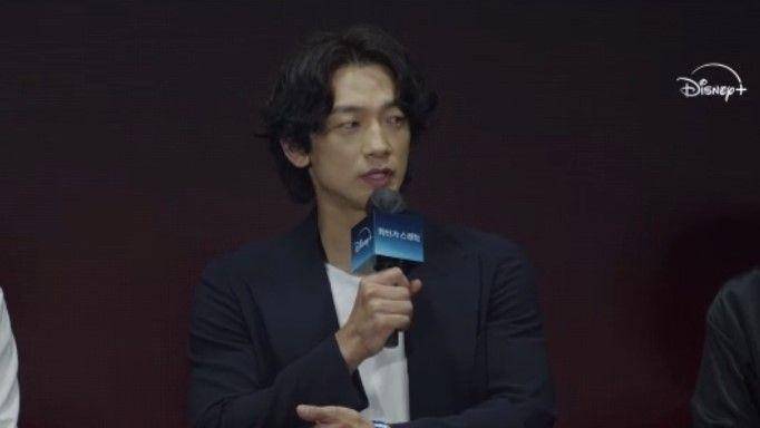 Rain di konpers drakor Red Swan pada 2 Juli 2024 (Dok. Disney+ Hotstar/Red Swan)