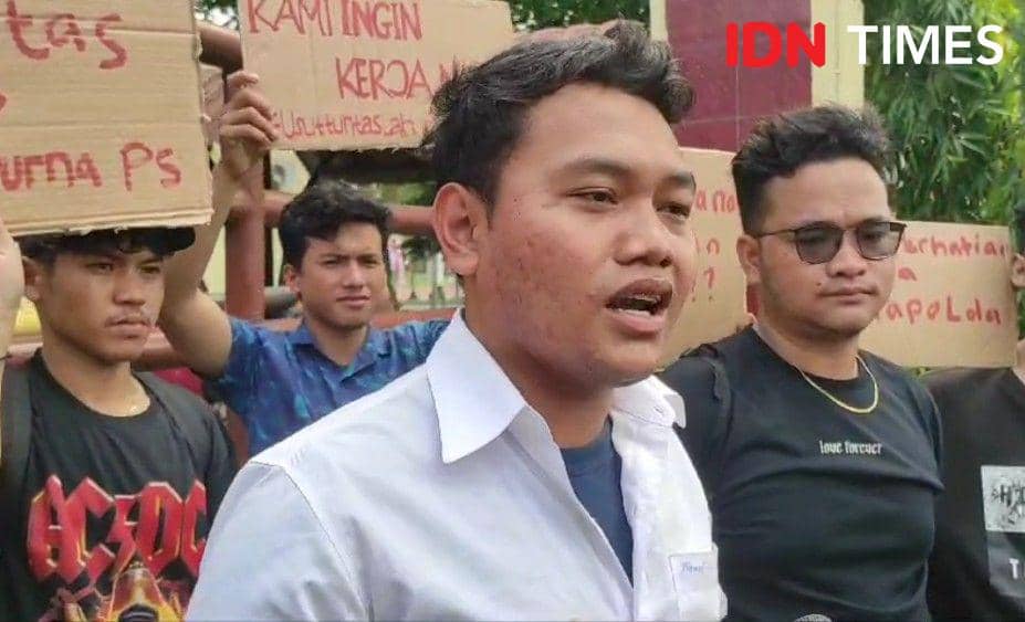 Yoel selaku koordinator aksi (IDN Times/Eko Agus Herianto)