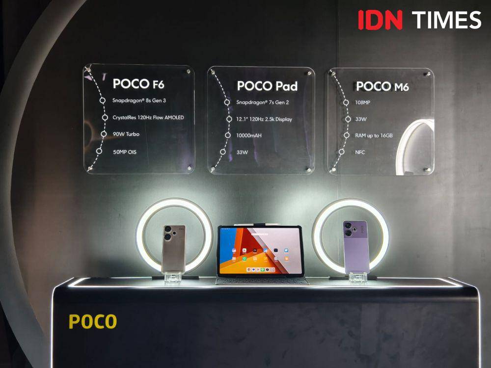 POCO M6, POCO F6, dan POCO Pad (IDN Times/Fatkhur Rozi)