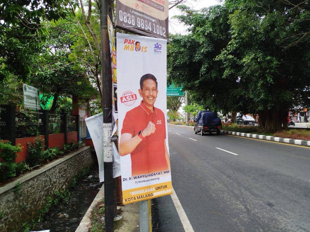 Poster Pj Wali Kota Malang Bermuatan Politik Diprotes Ketua Dewan