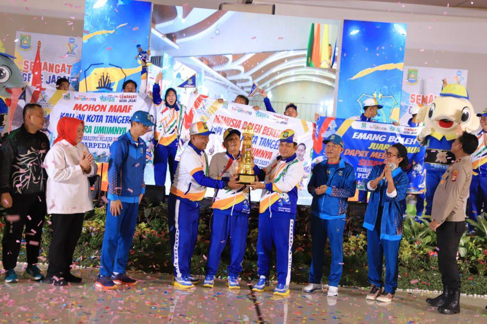 Kota Tangerang Jadi Juara Umum Peparpeda VIII Banten, Raih 41 Medali
