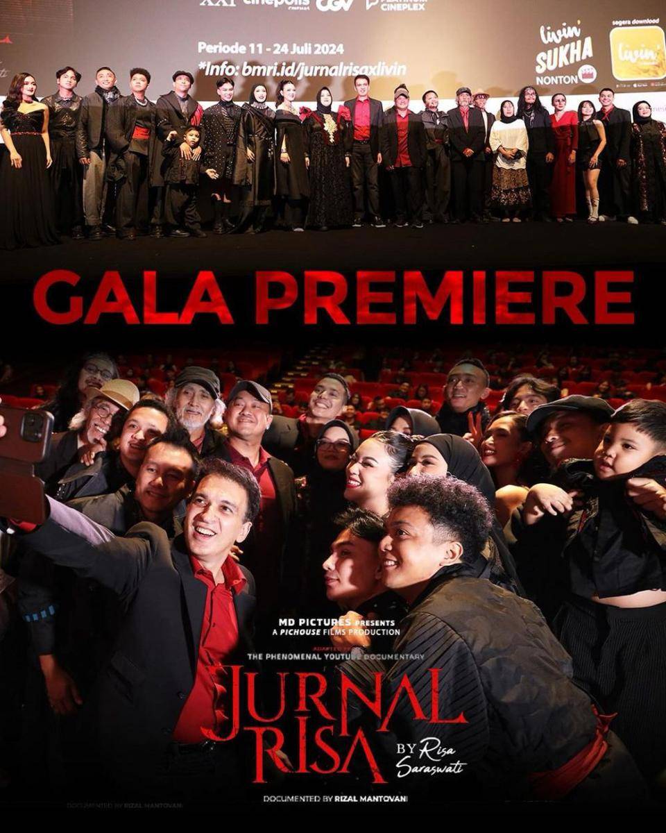 potret gala premiere film Jurnal Risa (instagram.com/tim_jurnalrisa)