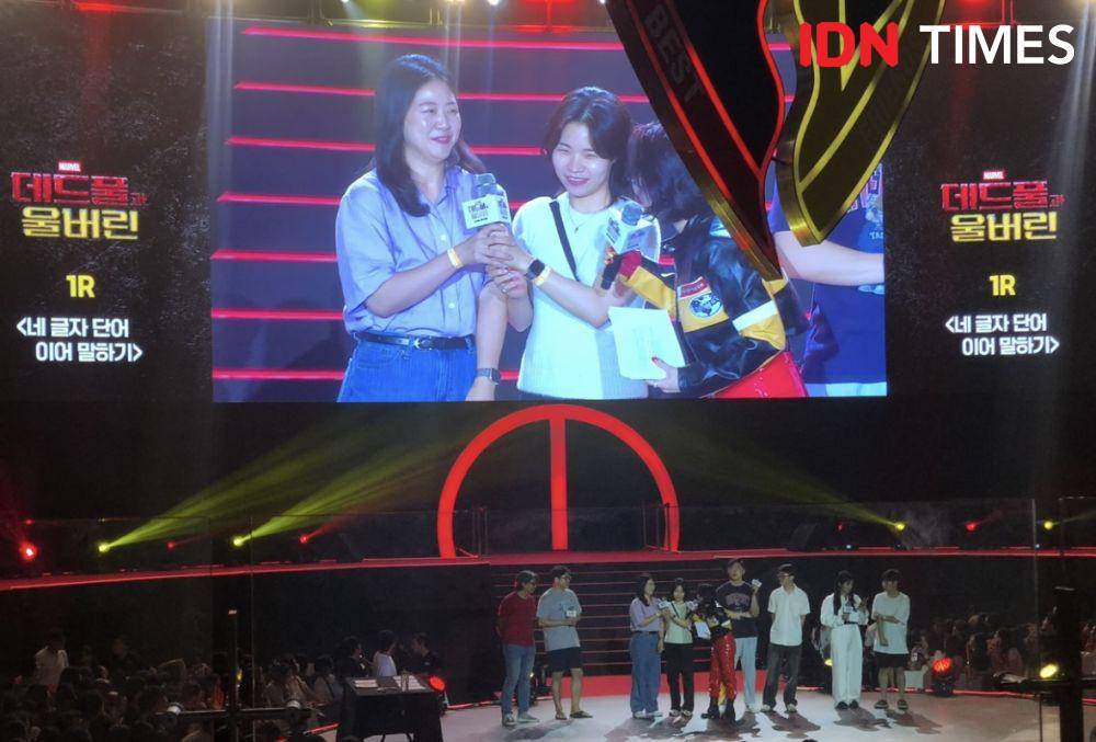 momen seru Fan Event Deadpool & Wolverine di Seoul, Korea Selatan pada Kamis (4/7/2024) (IDN Times/Elizabeth Chiquita)