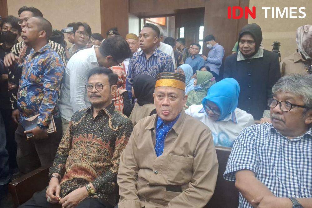 Mantan Menteri Pertanian (Mentan) Syahrul Yasin Limpo (SYL) menjalani sidang nota pembelaan atau pledoi di Pengadilan Tipikor, Jakarta pada Jumat (5/4/2024). (IDN Times/Lia Hutasoit)