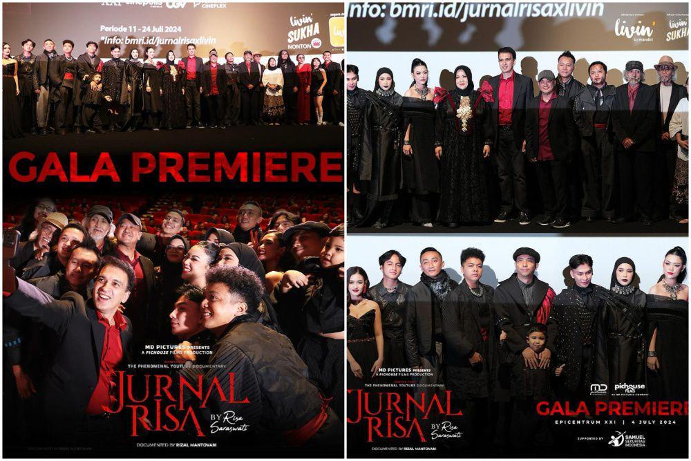 10 Potret Gala Premiere Film Jurnal Risa, Penuh Kesan Misterius!